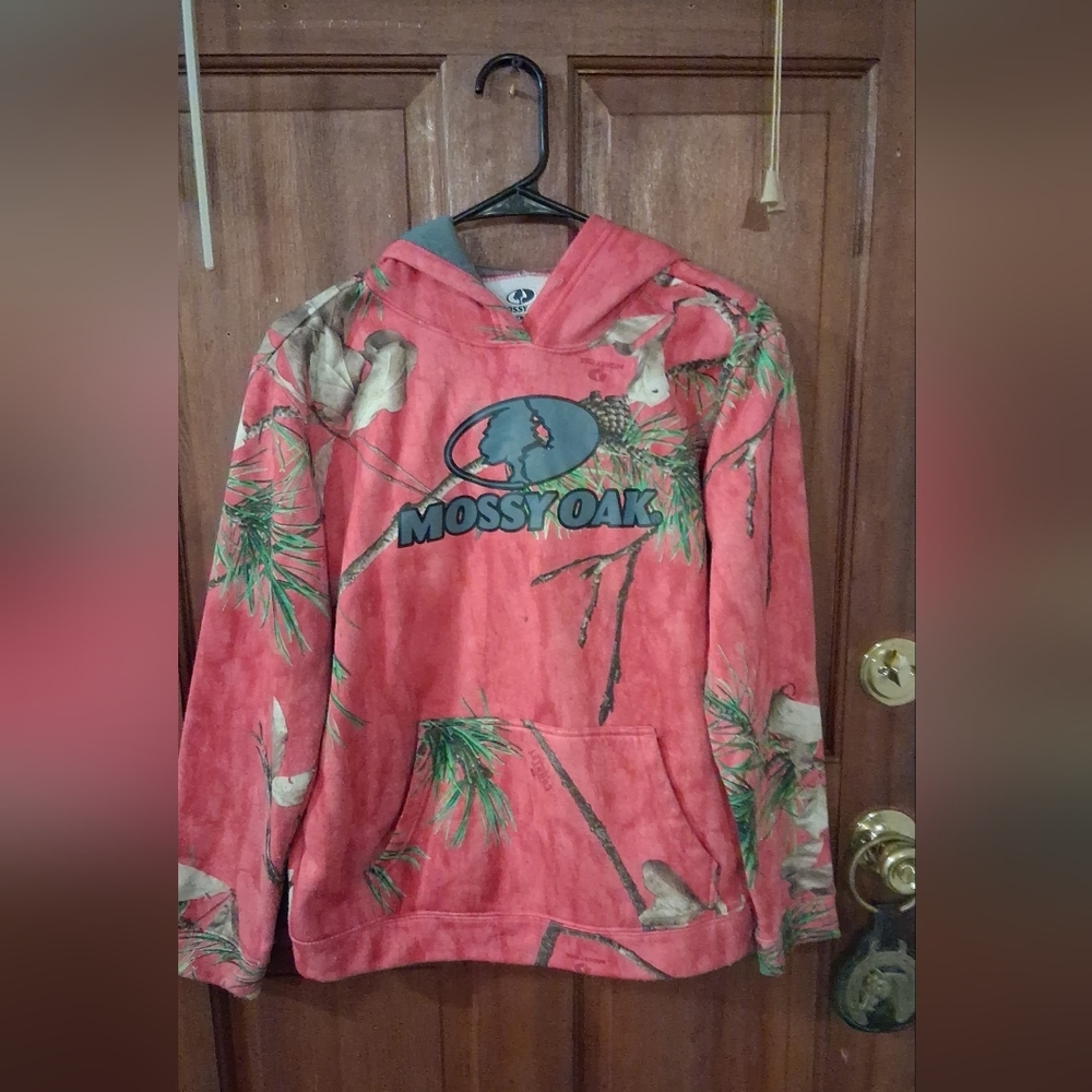 Mossy Oak Red and Green Kids Hoodie